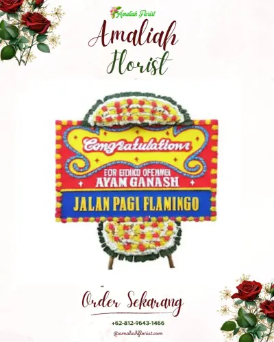 Bunga Papan Congratulation di Maradekaya Selatan